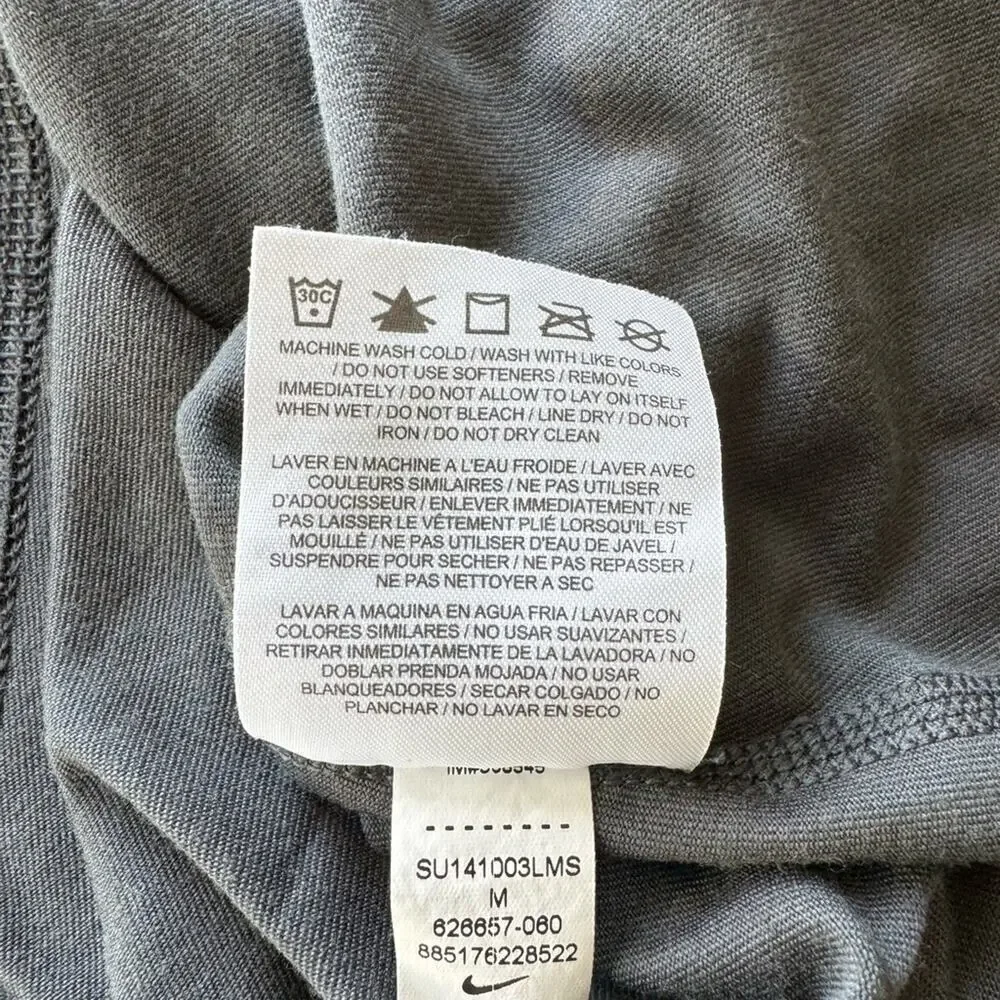 Nike Dry Fit Tank Top Womens Size Medium Trainer Workout Top Gray and Yellow - Picture 6 of 7